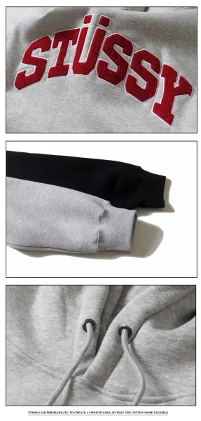 Stüssy Arch Logo Hoodie Black - 7