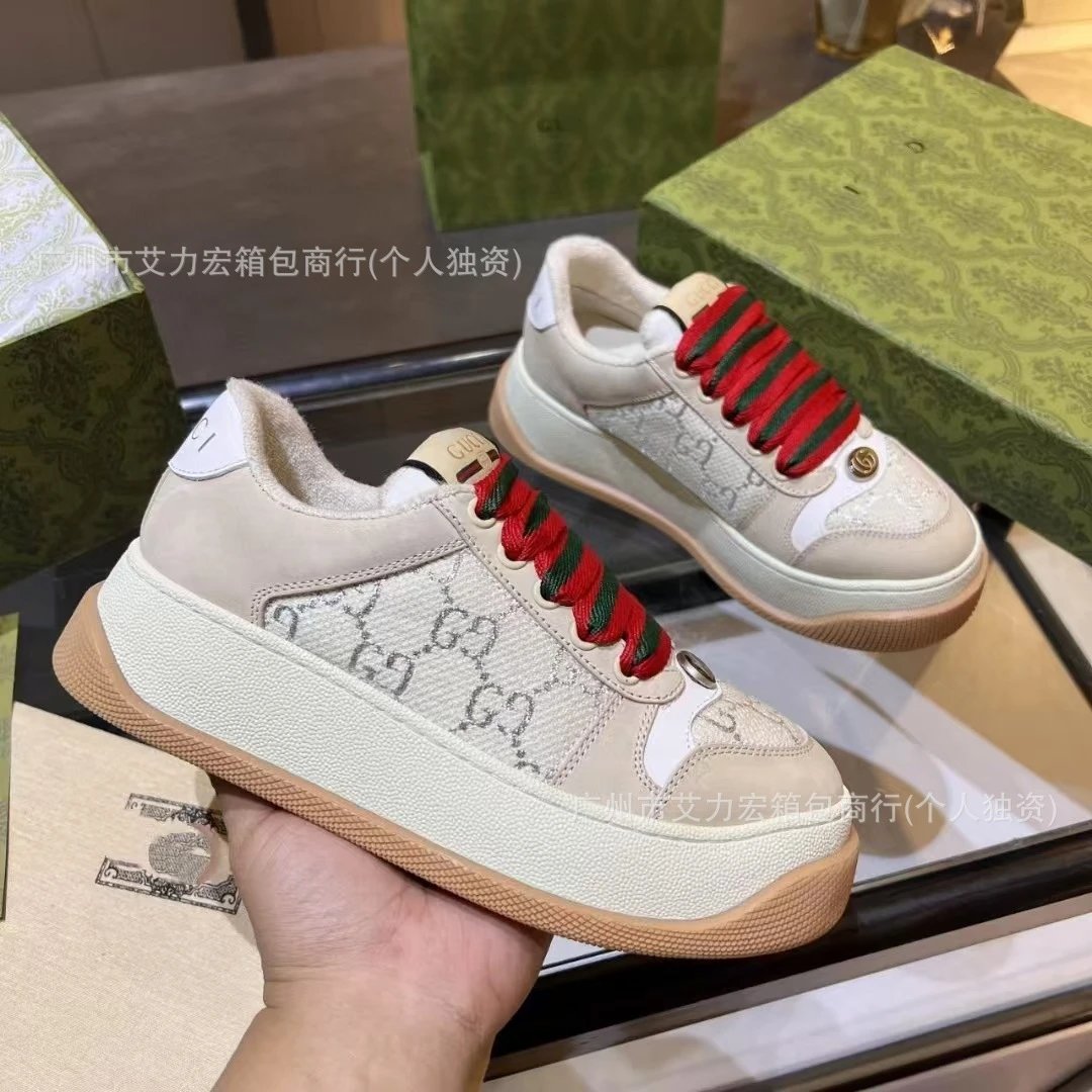 Gucci Rhyton GG Monogram Beige Sneakers - 8