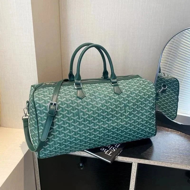 Goyard Saint Louis Duffle Bag Green Monogram Travel Bag