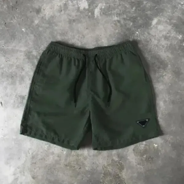 Prada Re-Nylon Swim Shorts Army Green - 1
