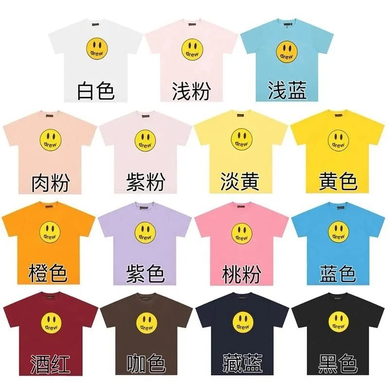 Drew House Smiley Face Logo T-Shirt Pale Pink T-Shirt - 2