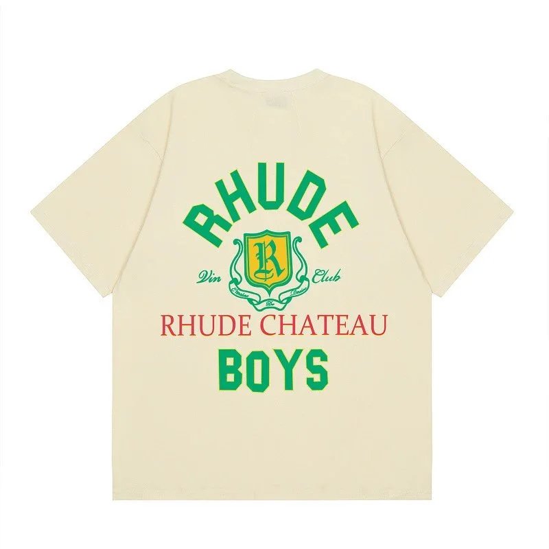 Rhude Chateau Boys Oversized T-Shirt Beige - 1