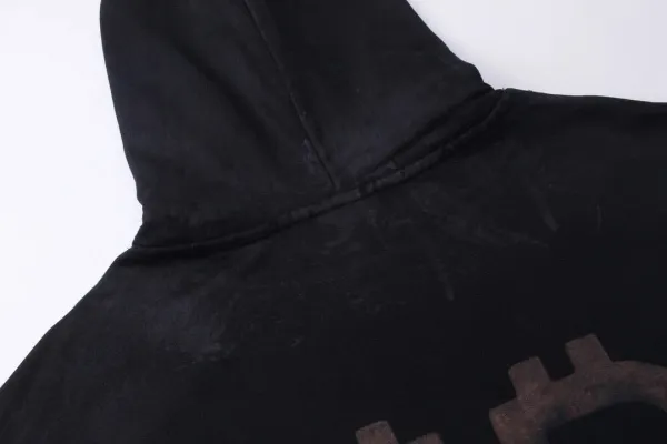 Balenciaga BB Logo Acid Wash Hoodie - 5