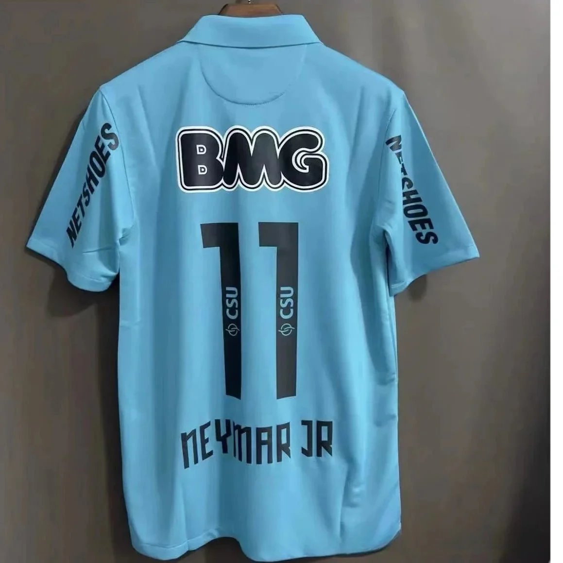 Palmeiras x BMG x NETSHOES Neymar Jr #11 Away Jersey Light Blue - 1