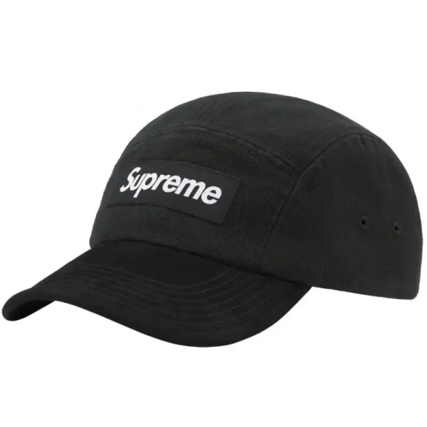 Supreme Box Logo Five-Panel Cap Black Hat - 1