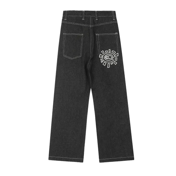 Corteiz Logo Patch Black Raw Denim Jeans - 33