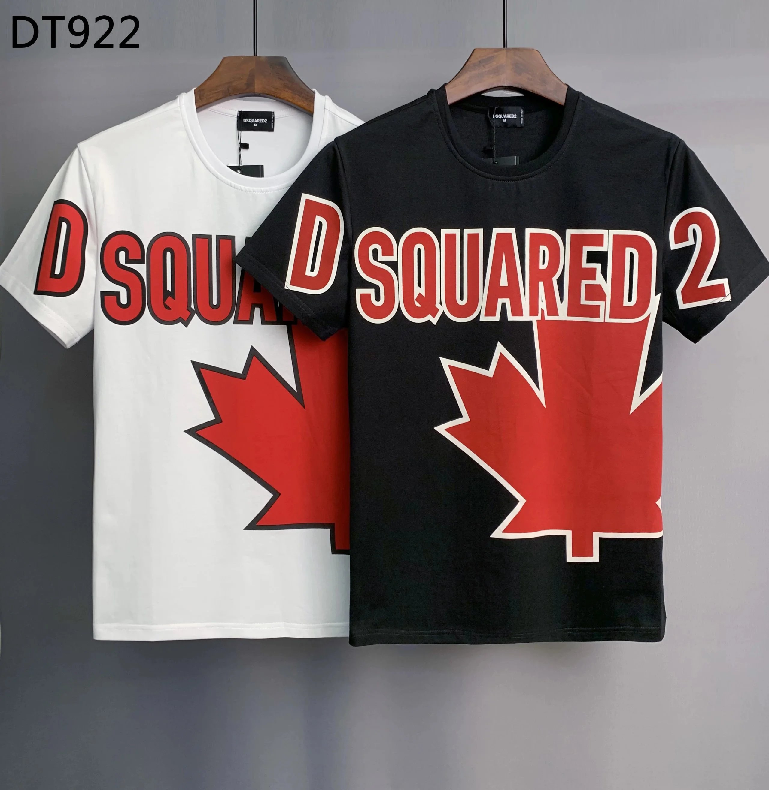 Dsquared2 Splatter Print Logo T-Shirt Black and White - 11