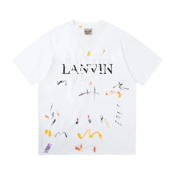 Lanvin Paris Embossed Logo Black T-Shirt - 2