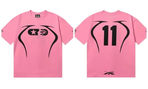 Hell Star x Unknown Artist 11 Graphic Tee Pink T-Shirt - 1