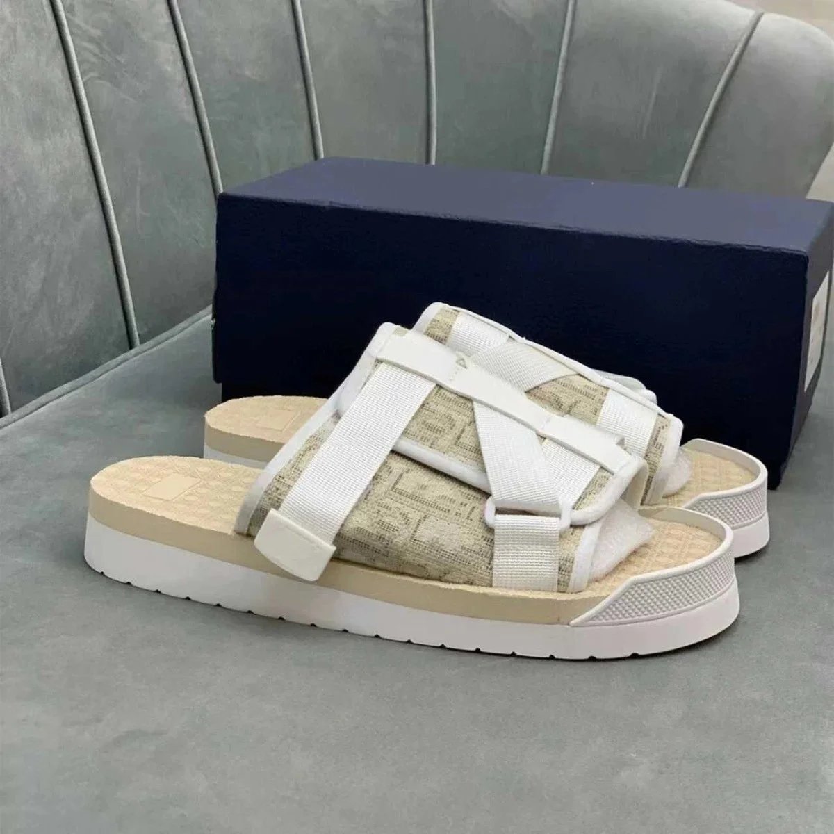 Dior B23 Oblique Sandals Black Sandals - 10