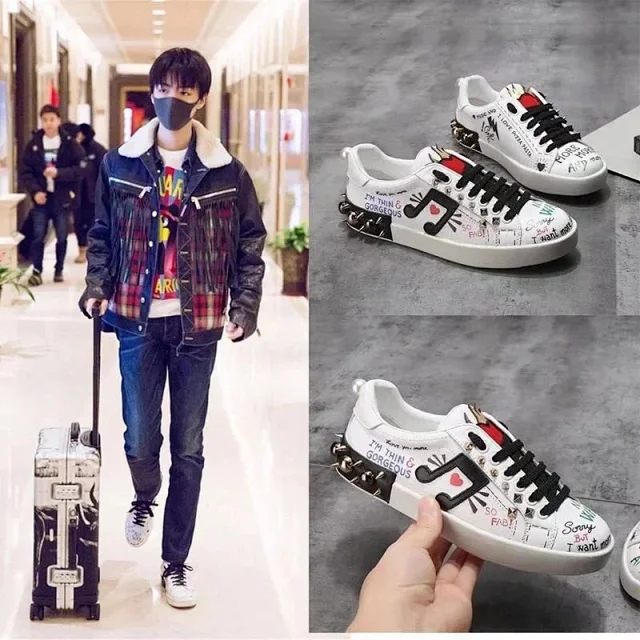 Dolce & Gabbana Sneakers Graffiti-print product detail image 3