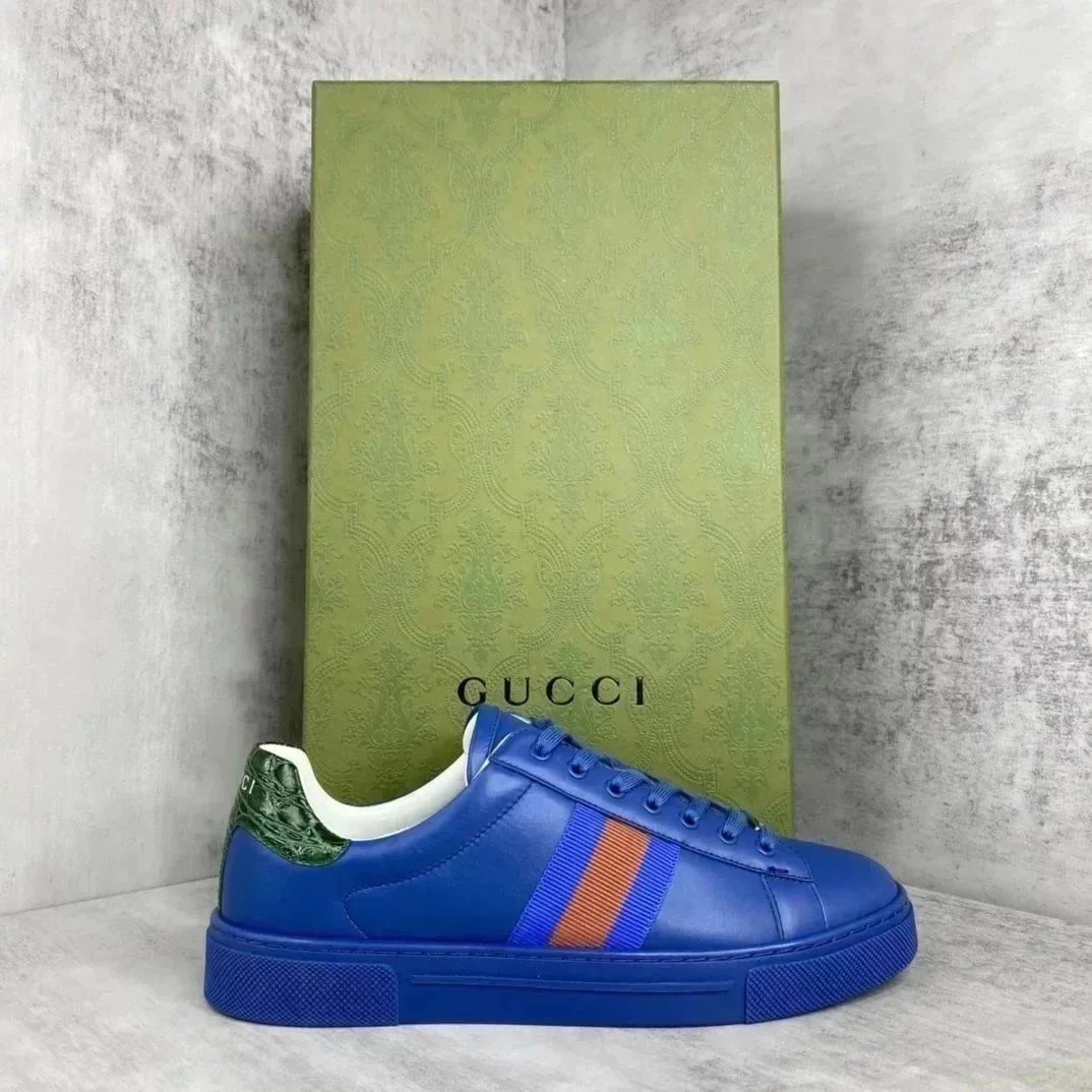 Gucci Ace Embroidered Bee and Star White Sneakers - 4