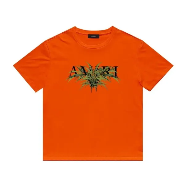 Amiri Rainbow Drip Logo T-Shirt Light Blue - 8