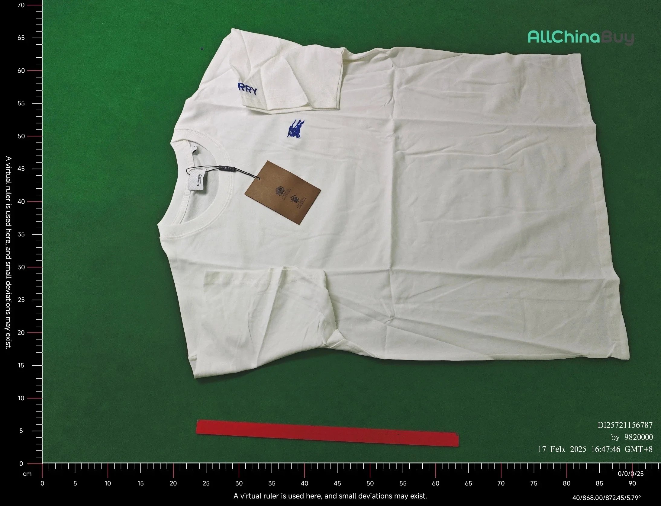 Burberry Equestrian Knight Logo White Polo - 11