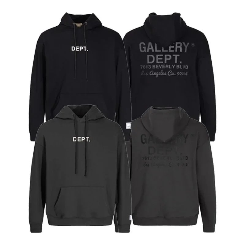 Gallery Dept. Bold Print Black Hoodie - 6