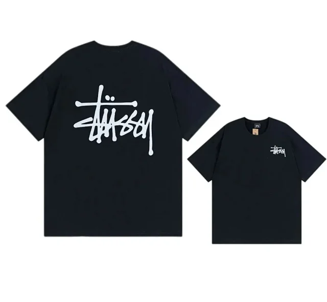 Stüssy T-Shirts Flaming Ace Cards Graphic product detail image 9