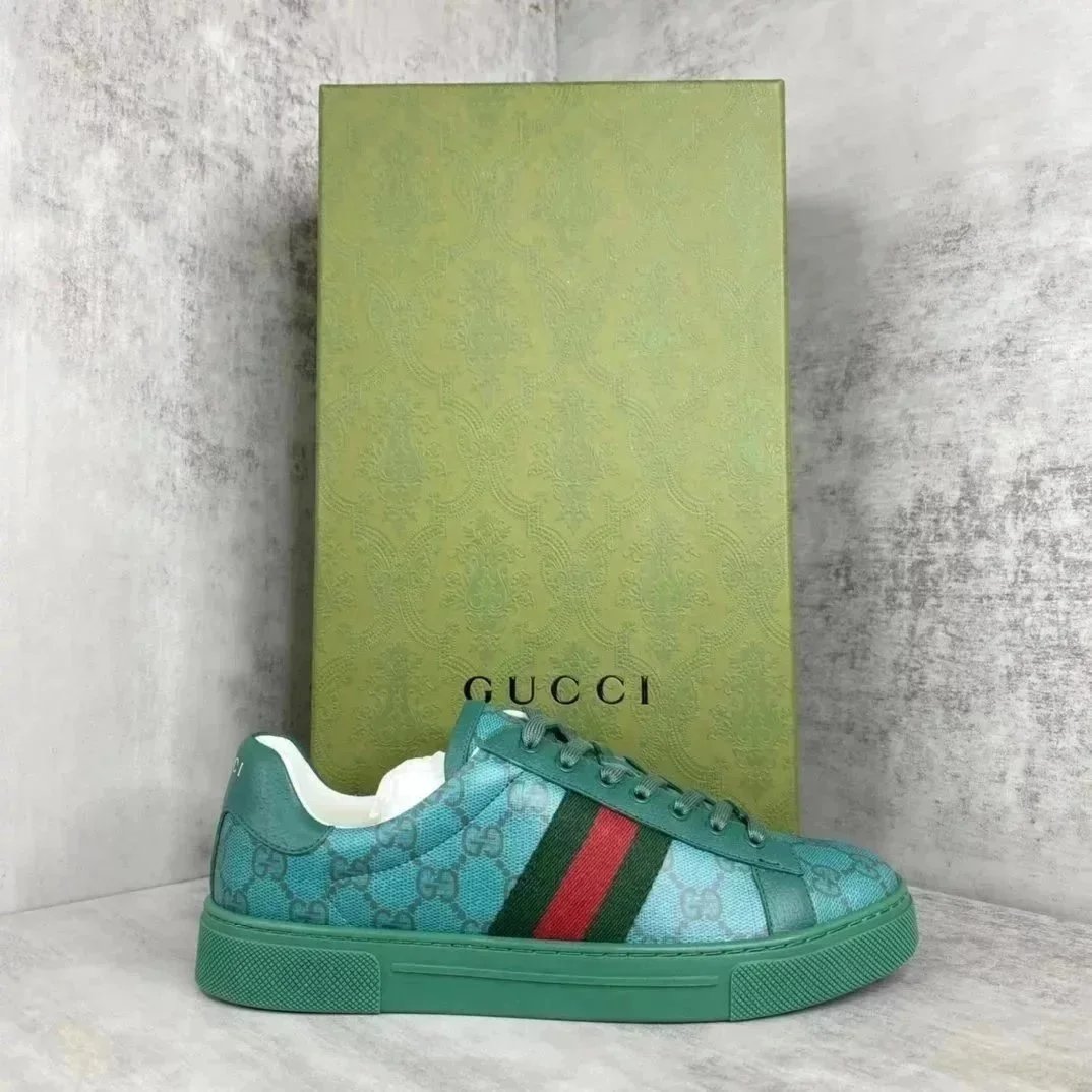 Gucci Ace Embroidered Bee and Star White Sneakers - 3