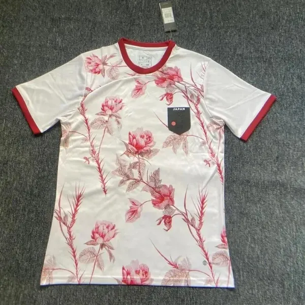 Japan National Team x Adidas Floral Print White Jersey - 1