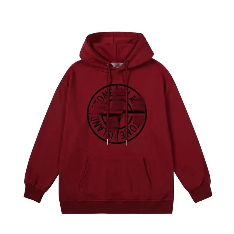 Stone Island Compass Logo Hoodie Gray - 9