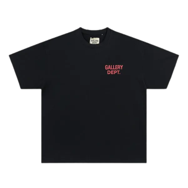 Lanvin Paris Embossed Logo Black T-Shirt - 8