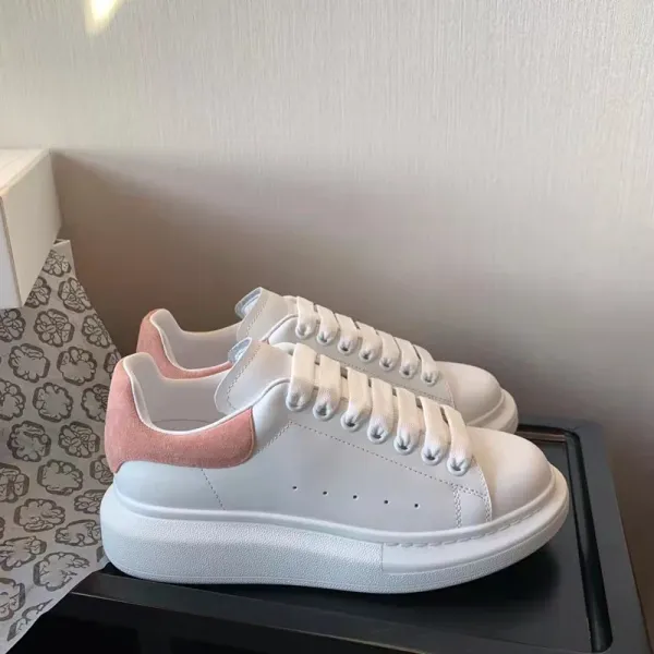 Alexander McQueen Oversized Sneaker White with Royal Blue Heel Tab Sneakers - 11