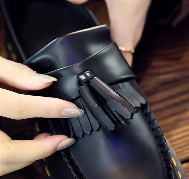 Unbranded Leather Shoes Tassel Loafers with Lug Sole product detail image 14