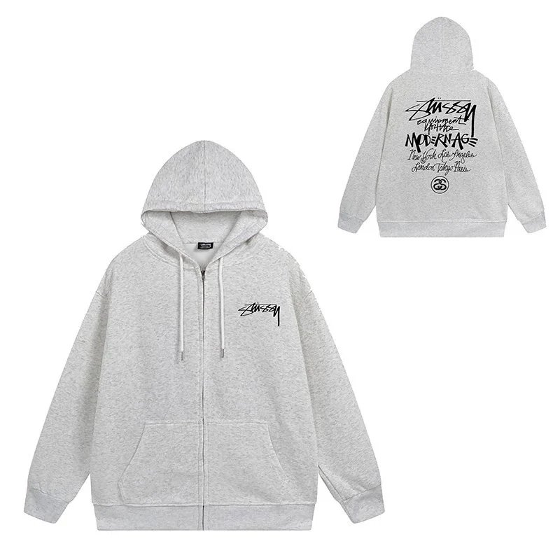 Stüssy 8-Ball Zip-Up Hoodie Black - 5