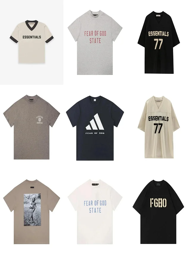 Fear of God T-Shirts Essentials graphic oversized T-shirt product detail image 1