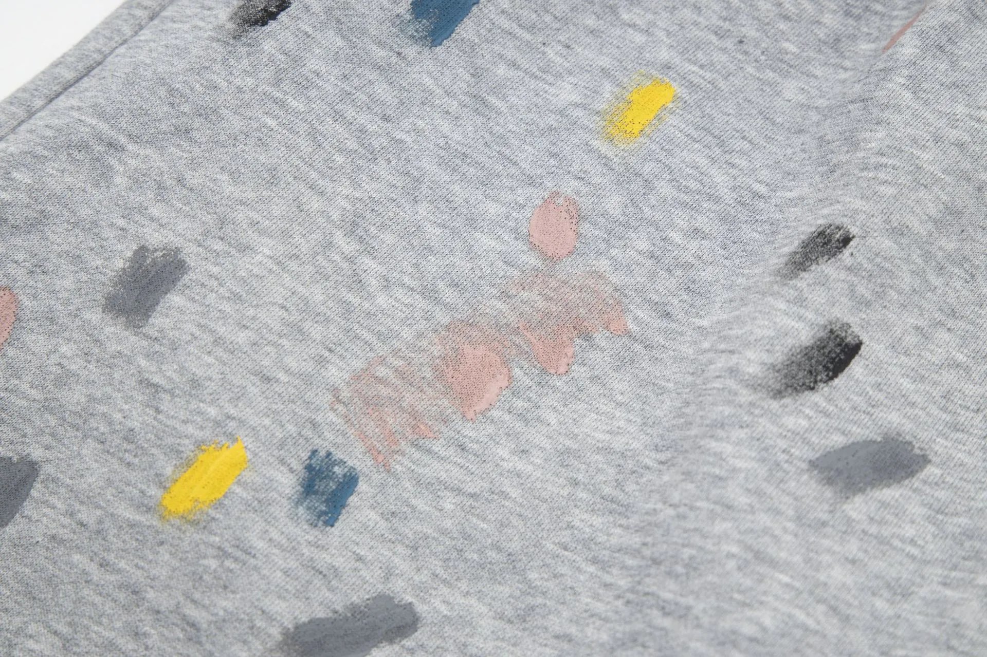 Lanvin x Josué Thomas Art On Display Paint-Splatter Shorts Black - 7