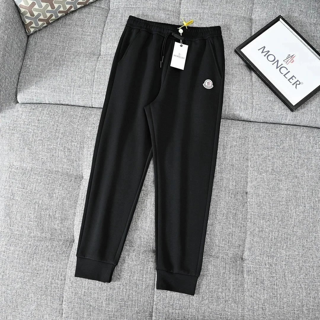Moncler Logo-Embroidered Black Sweatpants - 11