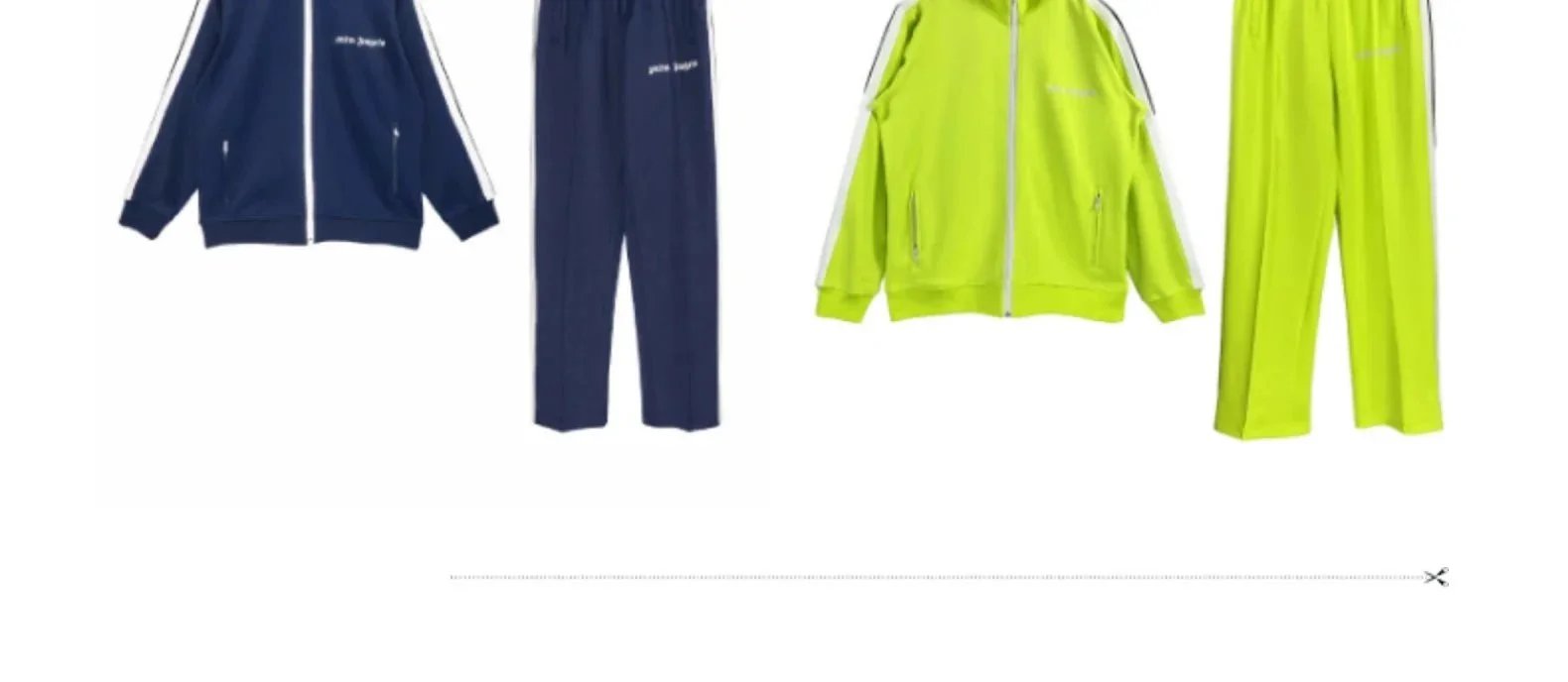 Off-White Track Pants Yellow with Side Stripes - 9