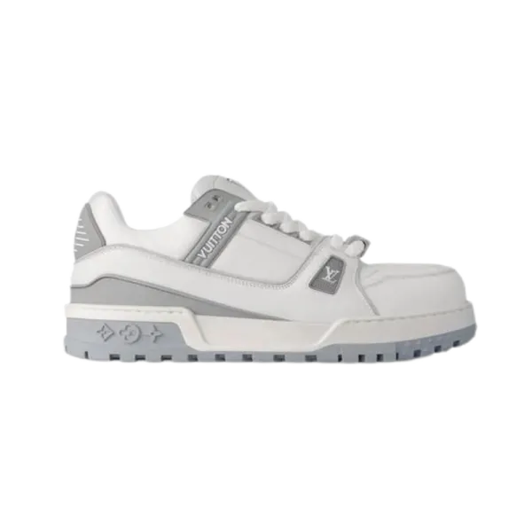 Louis Vuitton Trainer Green and White Chunky Sneakers - 10