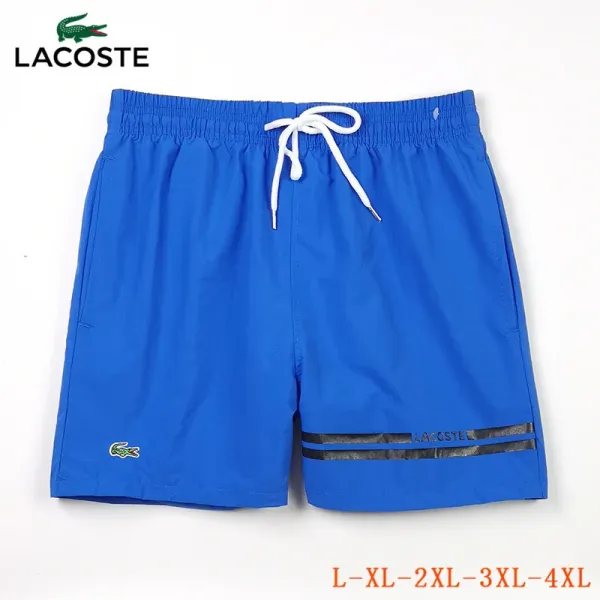 Lacoste Swim Shorts All-Over Croc Print Solid Color Shorts - 47