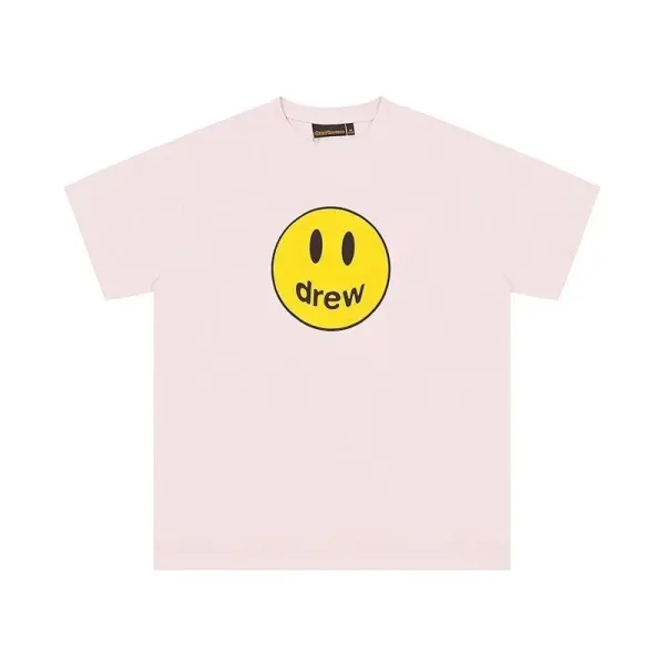 Drew House Smiley Face Logo T-Shirt Pale Pink T-Shirt - 8