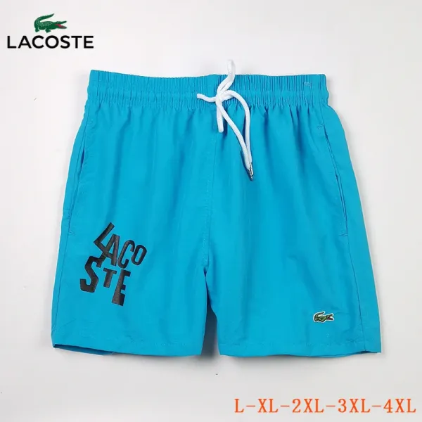 Lacoste Swim Shorts All-Over Croc Print Solid Color Shorts - 54