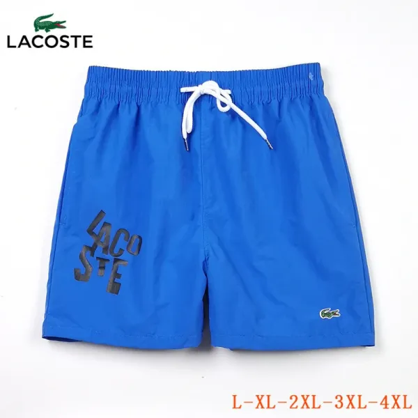 Lacoste Swim Shorts All-Over Croc Print Solid Color Shorts - 56