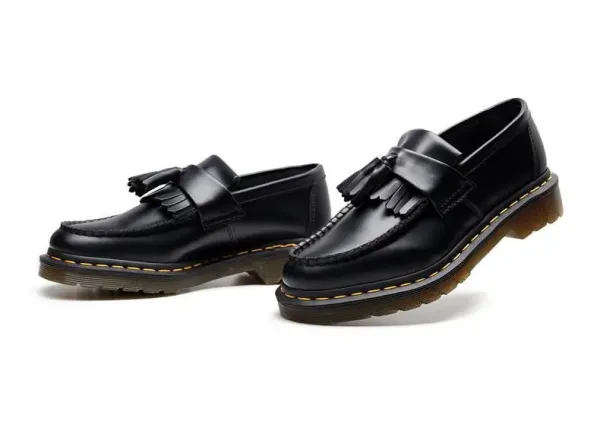 Design Color-Block Tassel Loafer Black Green Yellow Casual Shoes - 17