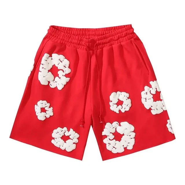 Gallery Dept. Floral Embroidered Shorts Red - 1