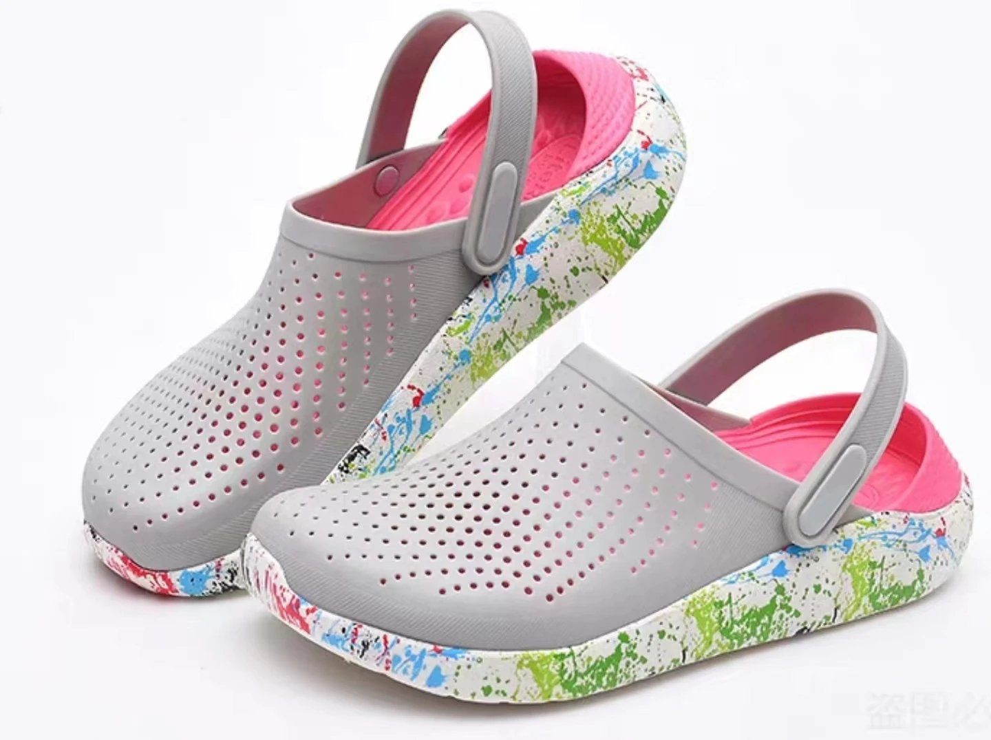 Crocs Classic Leopard Print Clog Pink Black - 6