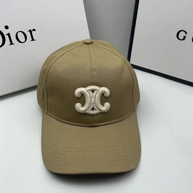 Celine Hats Embroidered Triomphe Logo Baseball Cap product detail image 6