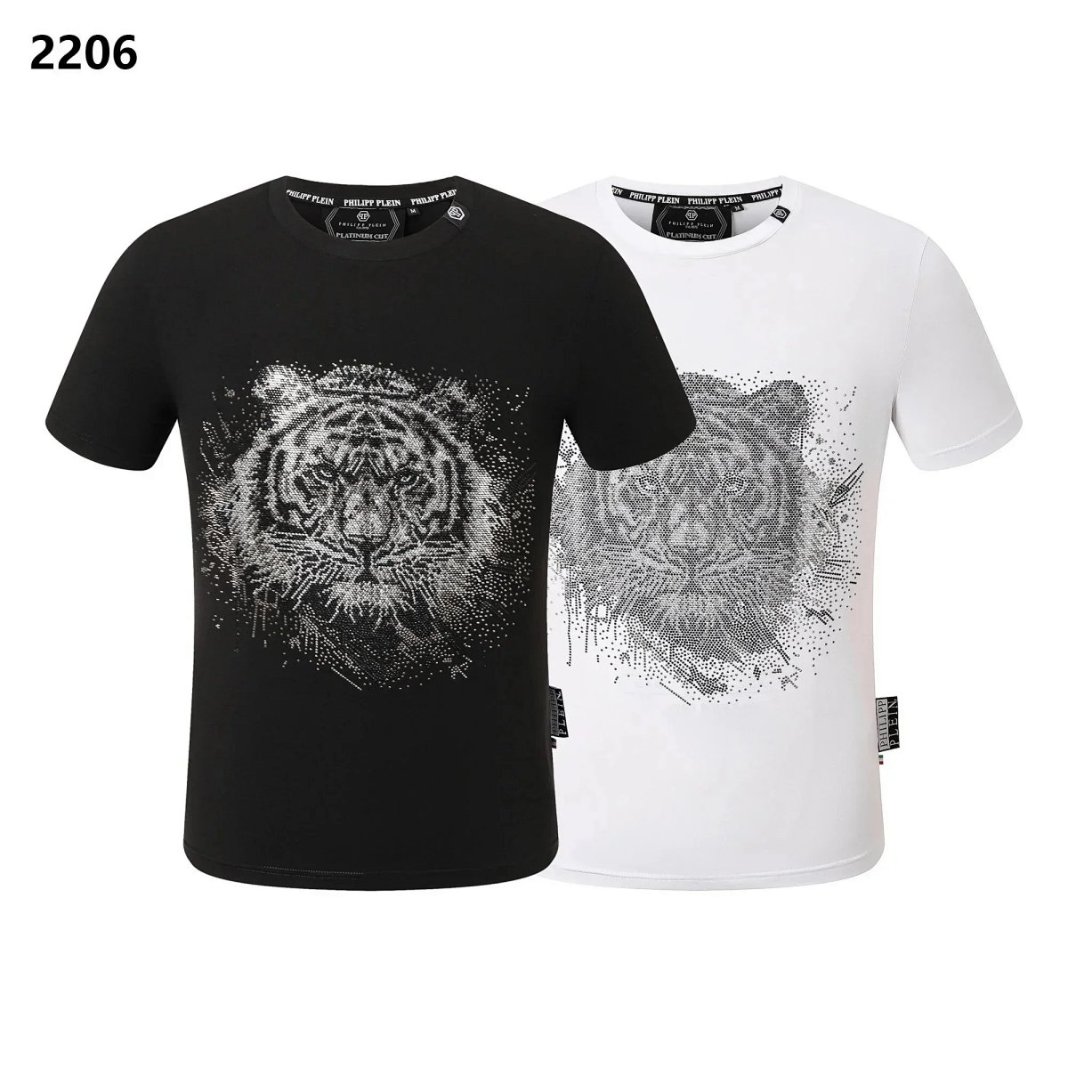 Philipp Plein Platinum Cut Skull Embellished Black T-Shirt product detail 7 in Litbuy spreadsheet finds