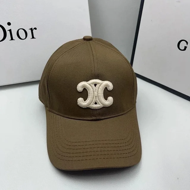 Celine Hats Embroidered Triomphe Logo Baseball Cap product detail image 7