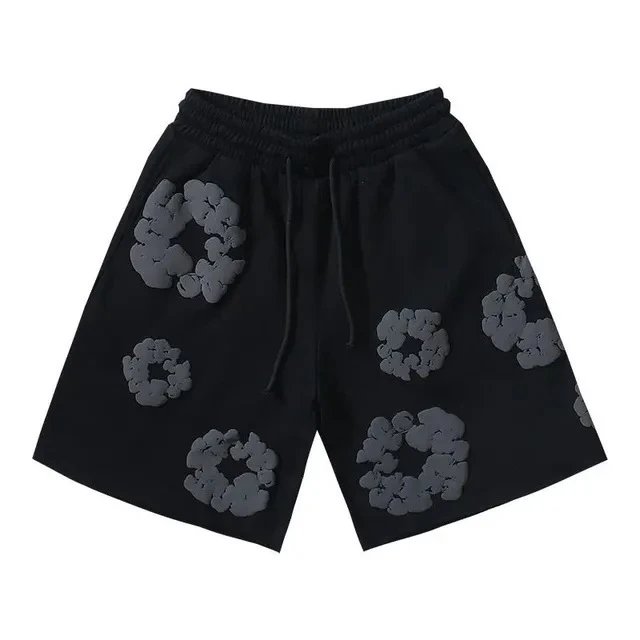 Floral Print Matching Set T-Shirt and Shorts Multicolor Casual-Set - 21