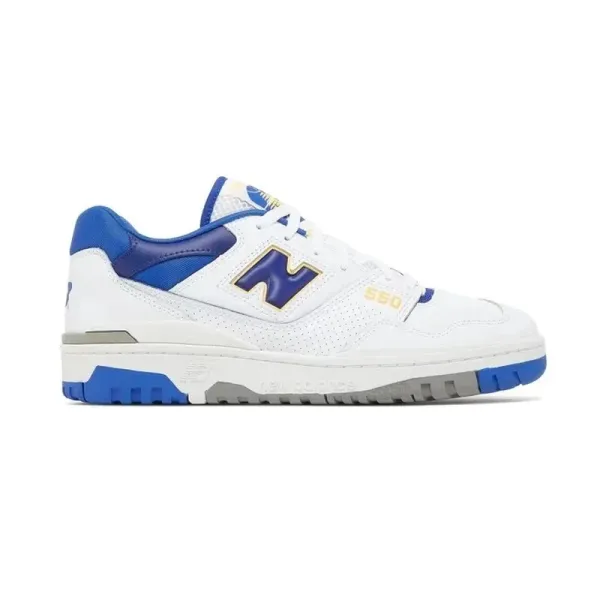 New Balance 550 White Blue Gold Sneakers - 1