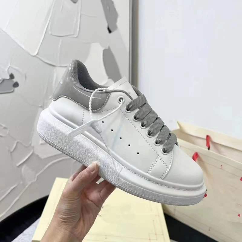 Alexander McQueen Oversized Sneaker White/Gray Chunky Sneakers - 1