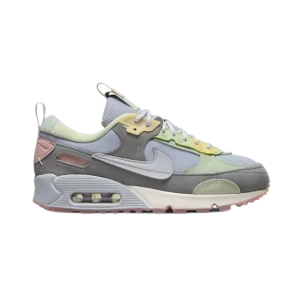 Nike Air Max 90 Beige Purple Pink Running Shoes - 2