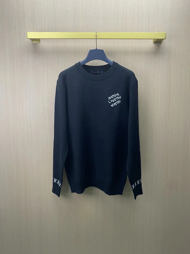 Louis Vuitton Knitwear Crewneck monogram knit sweater product detail image 3