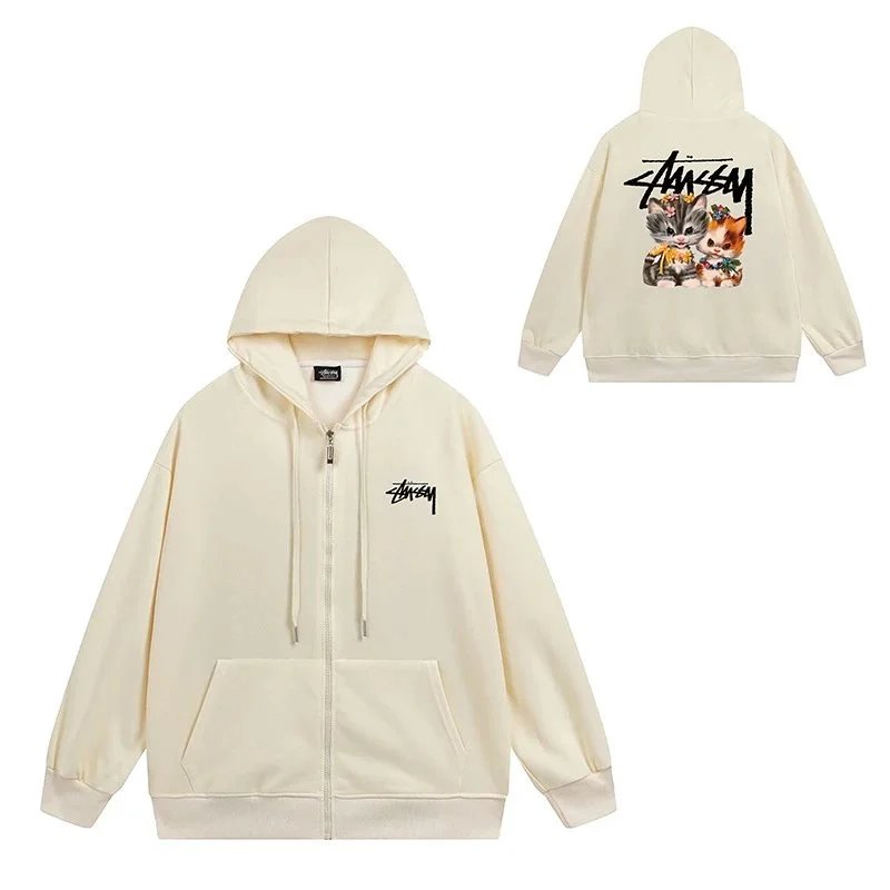 Stüssy 8-Ball Zip-Up Hoodie Black - 6