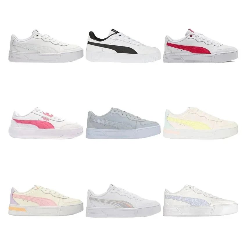 Puma White Low Top Sneakers