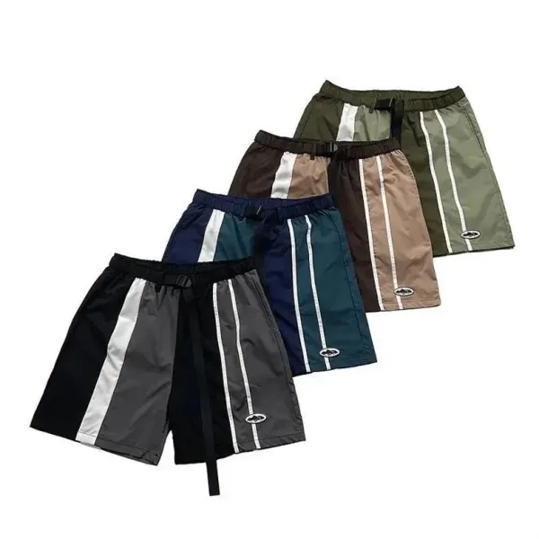 Off-White Industrial Stripe Shorts Black/Gray/White - 3